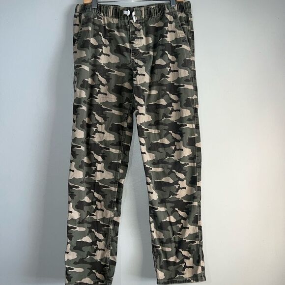Boys camouflage pants with elastic drawstring waist size XL (14-16 Husky) - Picture 1 of 7